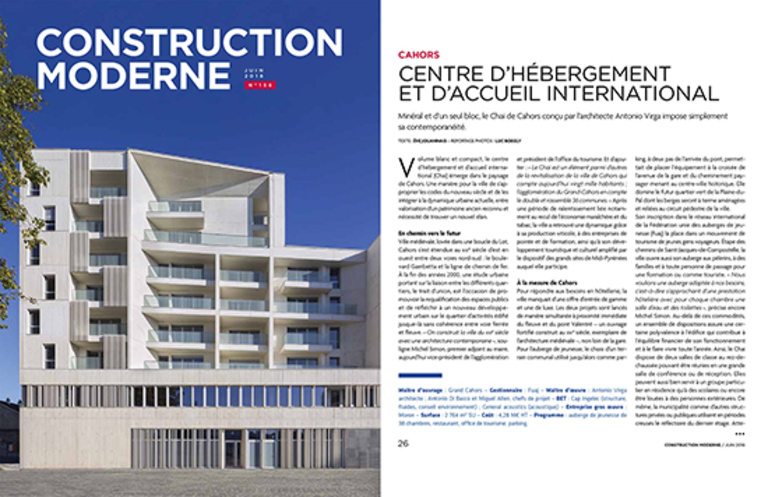 Antonio Virga - Publication in magazine Construction Moderne