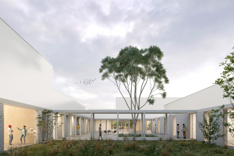 Antonio Virga - Socio-cultural space and childhood center in Sens, competition