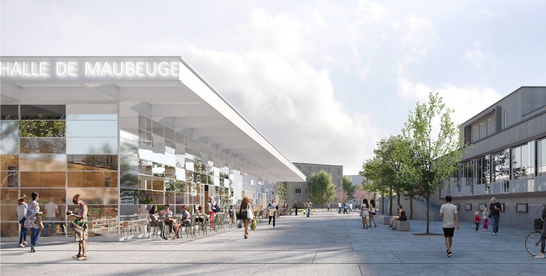 Antonio Virga - Création d’une halle de marché couverte à Maubeuge, concours