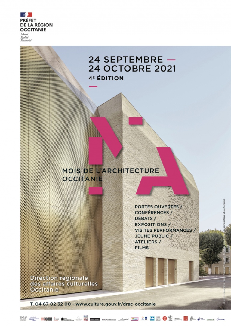 Antonio Virga - Affiche de la 4ème édition du Mois de l’architecture en Occitanie