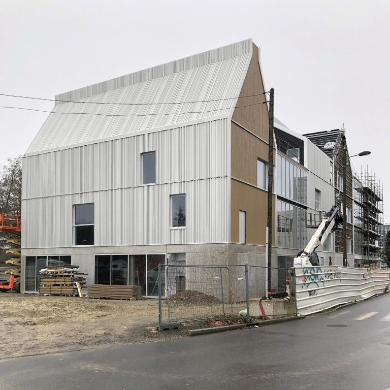 Antonio Virga - Chantier du Pôle Associatif du Blosne à Rennes en cours