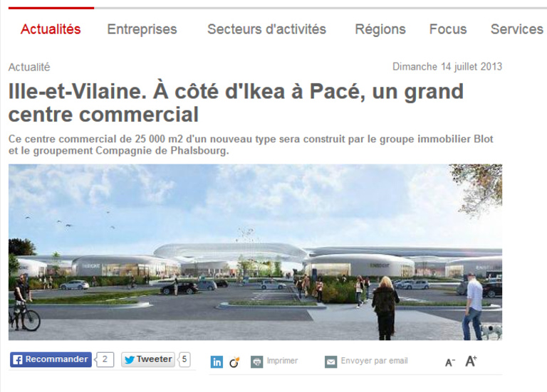 Antonio Virga - Rive Ouest on Ouest-France Entreprises' website