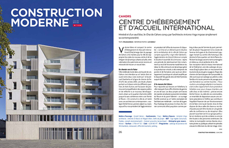 Antonio Virga - Publication dans la revue Construction Moderne